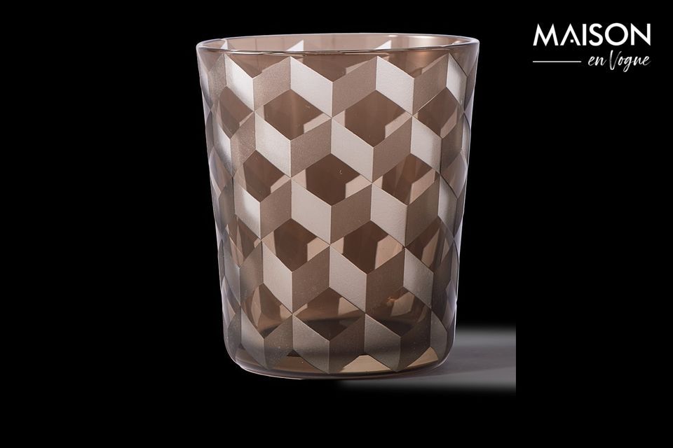 Set di 6 bicchieri multicolore con motivi quadrati Tumbler - 6