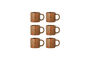 Miniatura Set di 6 tazze D7,5xH8 cm in gres arancione Ninka Foto ritagliata