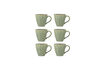 Miniatura Set di 6 tazze D8,5xH8,5 cm in gres verde Latina 1