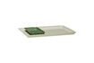 Miniature Set of 2 Amare green ceramic trays 1