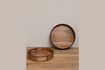 Miniature Set of 2 Forest dark wood trays 6