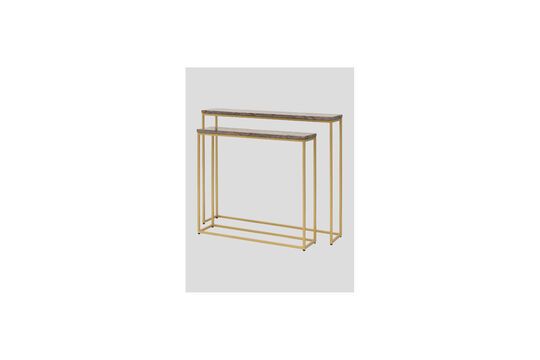 See the product profile set of 2 Trani gold marble consoles Set of 2 Trani gold marble consoles