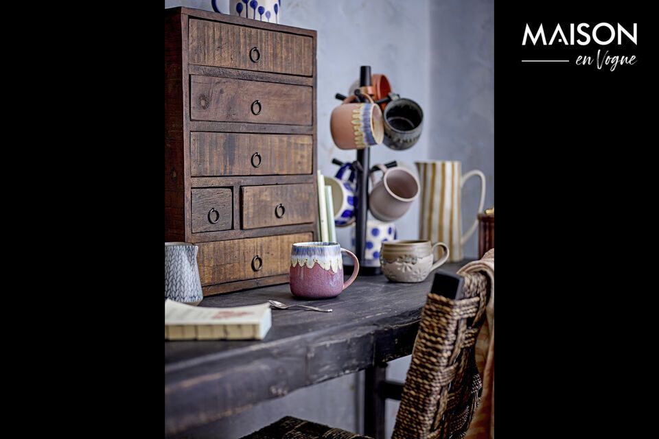 Discover the unique charm of Cloe stoneware mugs, a refined addition to your dinnerware collection