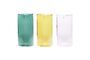Miniature Set of 3 Popsicle multicolored glass vases Clipped