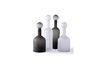 Miniature Set of 4 black Bubbles glass bottles 1