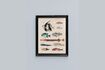 Miniature Set of 4 black Renard wooden frames 5