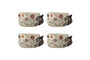 Miniature Set of 4 bowls 13x8 cm in multi-colored stoneware Vivielle Clipped