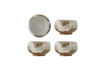 Miniature Set of 4 bowls Ø12 cm in Nature stoneware Jade 1