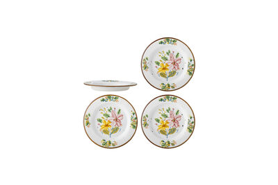 Set of 4 Plates Ø15 cm Multi-colored Stoneware Savina