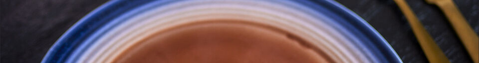 Material Details Set of 4 plates Ø27 cm in multicolor stoneware Tatum