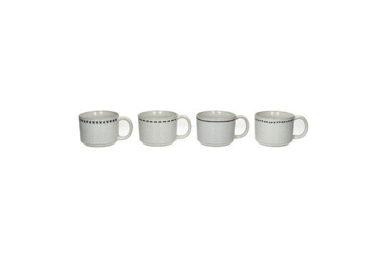 See the product profile set of 4 Tulua white stoneware cups Set of 4 Tulua white stoneware cups