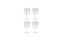 Miniature Set of 4 Wine Glasses 30 cl Clear Glass HDSand Clipped