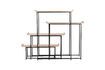Miniature Set of beige wooden shelves Flodka 11