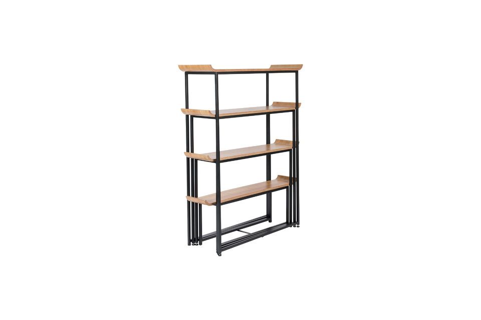 Set of beige wooden shelves Flodka - 11
