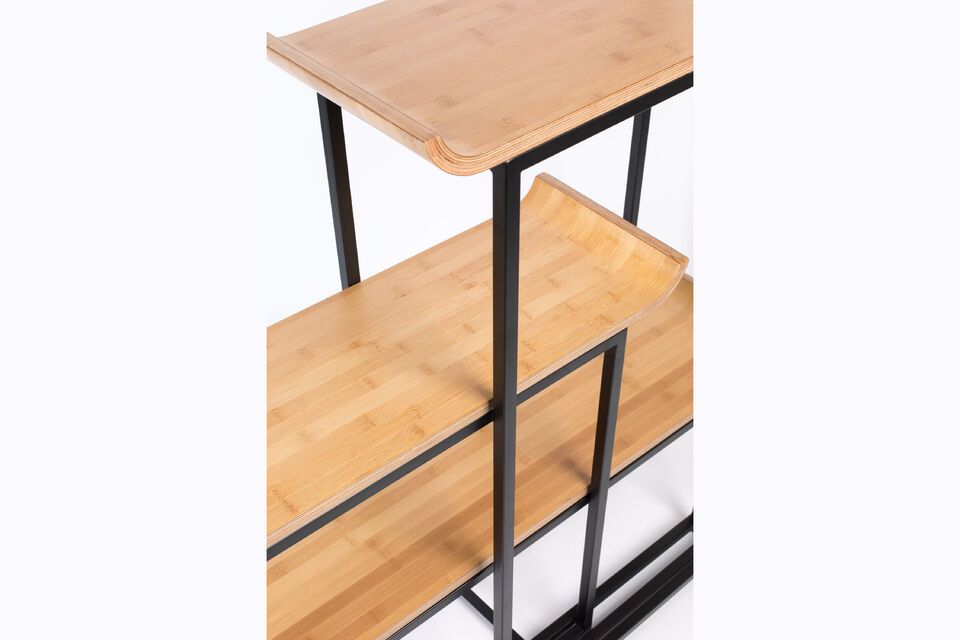 Set of beige wooden shelves Flodka - 21