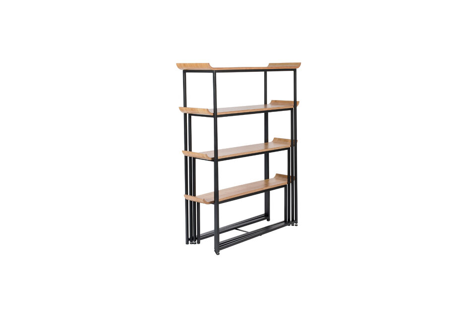 Set of beige wooden shelves Flodka - 18