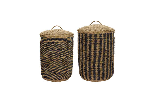 Zie de productbeschrijving set van 2 wasmanden van naturel en zwart zeegras HDCesto Set van 2 wasmanden van naturel en zwart zeegras HDCesto