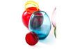 Miniature Sets de 4 jarres en verre multicolore Bloated 8