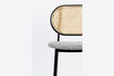 Miniatura Sgabello da banco in rattan e tessuto grigio Spike 11