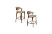 Miniatura Sgabello da bancone in legno di faggio color noce Babington 6