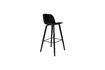 Miniatura Sgabello da bar 76 cm in plastica nera Albert Kuip 7