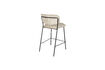 Miniatura Sgabello da bar in bouclé beige e nero Jolien 4