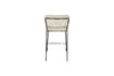 Miniatura Sgabello da bar in bouclé beige e nero Jolien 5