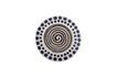 Miniature Shama orange stoneware plate 1
