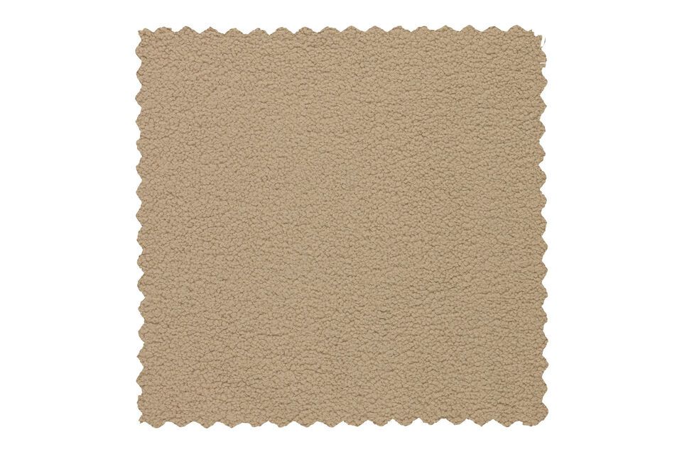 Sand sheepskin effect foot holder Rocco, playful and very soft