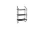 Miniature Shelf 90 cm black iron Sindre Clipped
