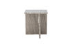 Miniature Side table 36x40 cm in brown marble Clea 5