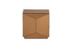Miniature Side Table 40x40 cm MDF and Mirror Glass Brown Glintz 4