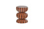 Miniature Side table 46x36 cm metal pink and brown Ravo Clipped