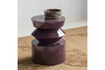 Miniature Side Table 50x40 cm MDF Purple/Brown Auren 2