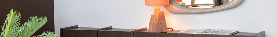 Material Details Side Table 54x38x32 cm Ceramic Old Pink Plu