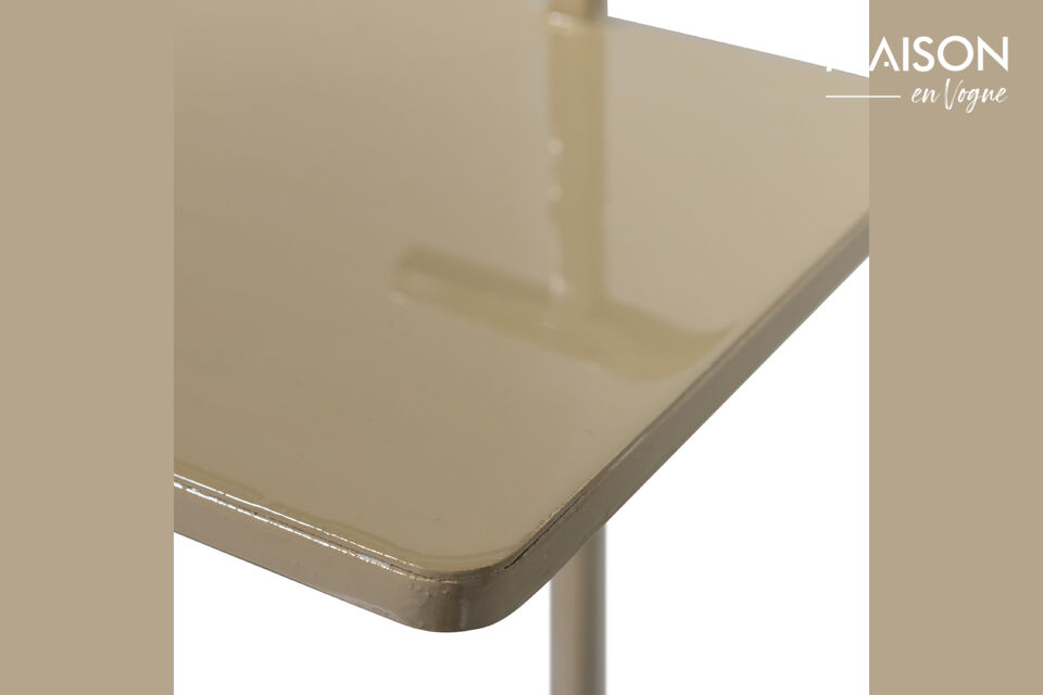 Material The powder-coated metal provides a luxurious look and lifelong protection