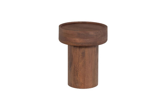 Side table brown mango wood Dara Clipped
