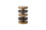 Miniature Side Table D25xH45 cm in Brown Mango Wood FSC®100% Franka Clipped