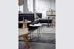 Miniature Side table D38 cm in black aluminum Anka 2