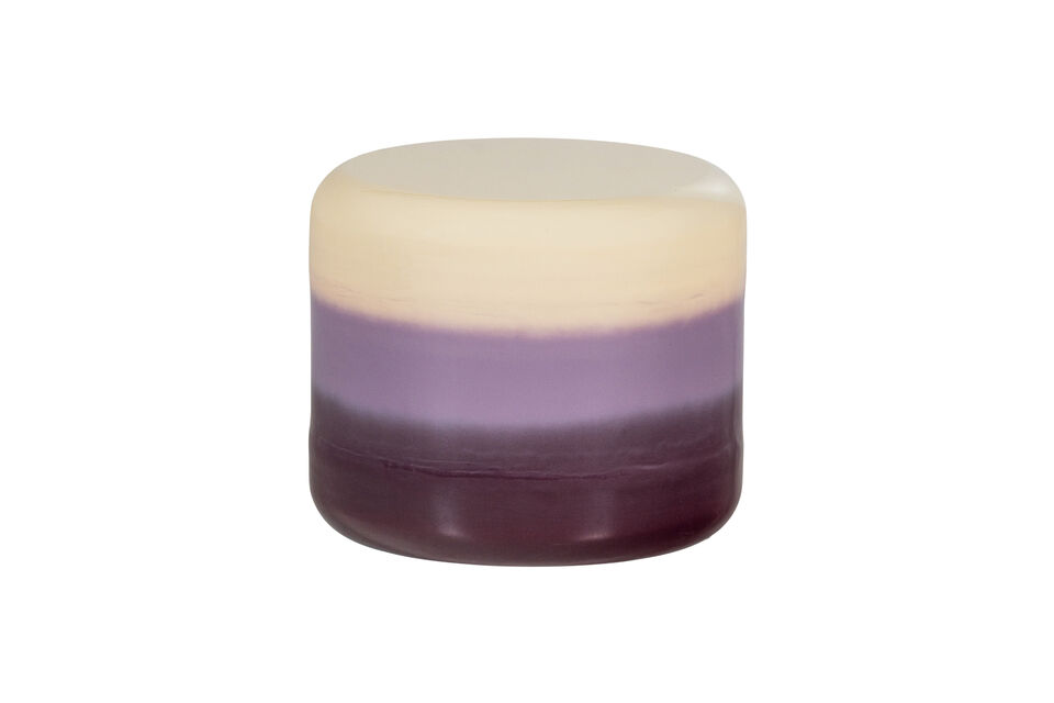 Side Table High Gloss Multi Color Metal Voro Woood