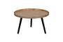 Miniature Side Table L Wood Natural MESA Clipped