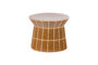 Miniature Side table Ø38x30 cm ceramic honey yellow Plu Clipped