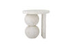 Miniature Side Table Ø46 cm White Resin Tally 1