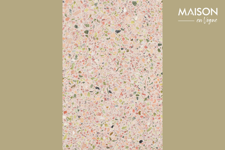 Side table made of terrazzo