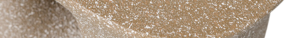 Material Details Side Table with Dots Beige Magnesium Oxide MOSON