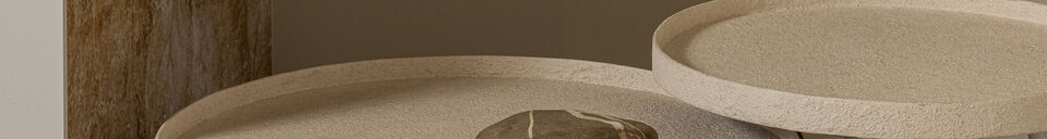 Material Details Side Table XL Wood and Metal Natural BOUNDS