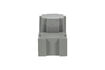 Miniature Side tables set of 2 grey metal Jasmir 5
