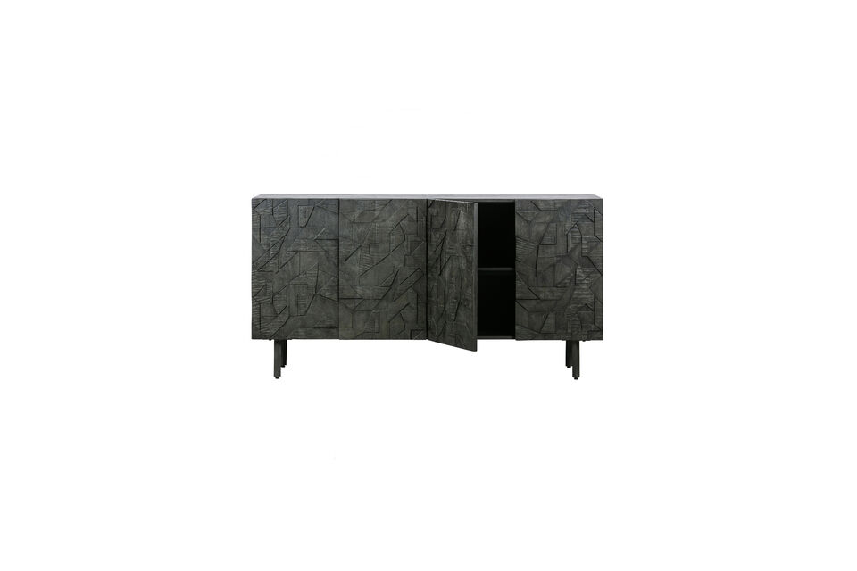 The Counter sideboard, part of the Dutch brand WOOOD collection, is crafted from robust mango wood