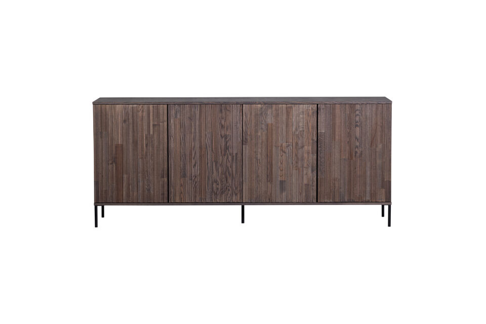 The New Gravure sideboard features four doors with a silent push-to-open system