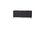 Miniature Sideboard 200 cm Pine Black New Gravure Clipped